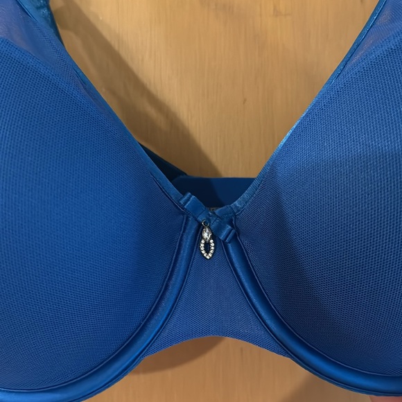 Curvy Couture Women’s Underwire Bra Blue Size 40C - Picture 2 of 8